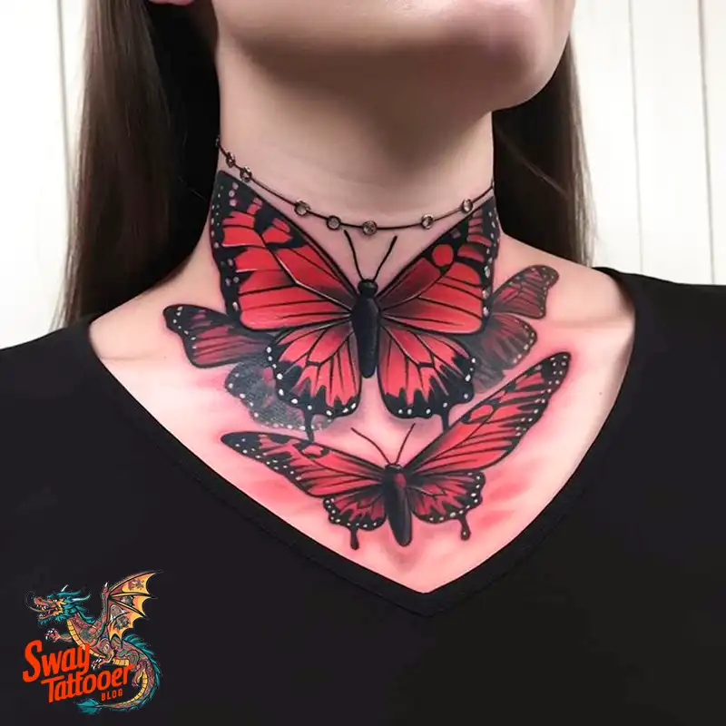 50 Red Butterfly Tattoo Design Ideas: Beauty & Symbolism 22 red butterfly tattoo