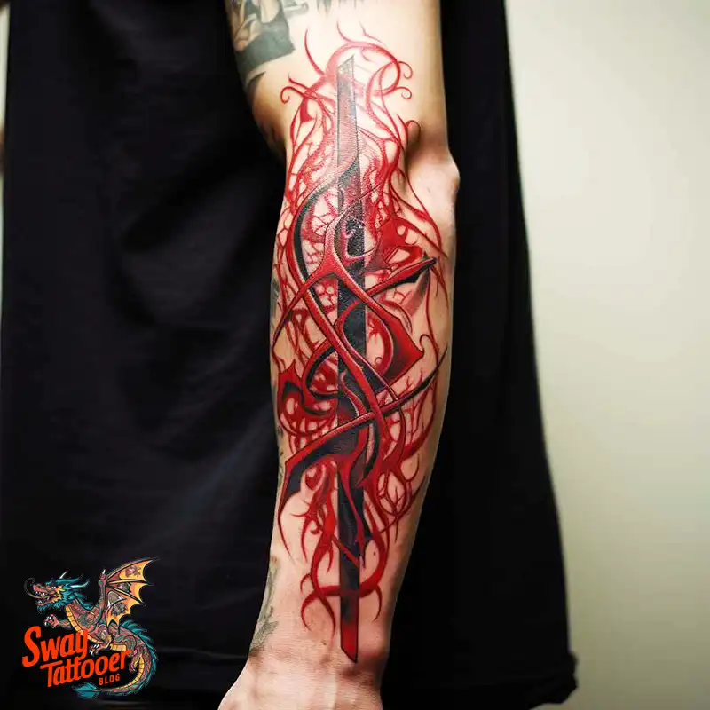 50 Red Ink Tattoo Ideas: Bold, Beautiful & Unique Designs 30 red ink tattoo