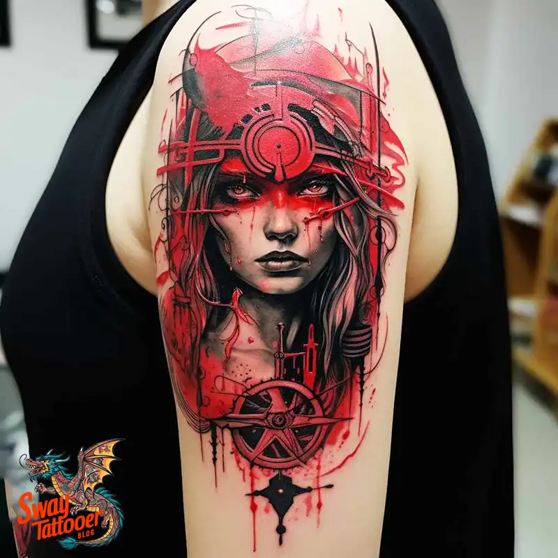 50 Red Ink Tattoo Ideas: Bold, Beautiful & Unique Designs 43 red ink tattoo