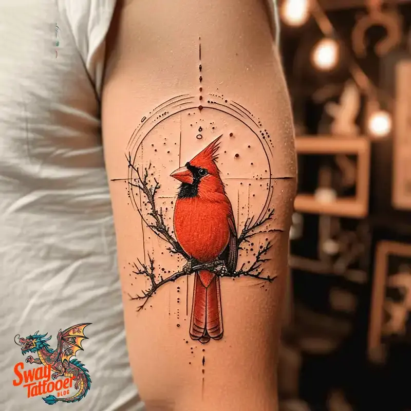 70 Small Red Cardinal Tattoo Designs: Ink Art Ideas 60 red cardinal tattoo