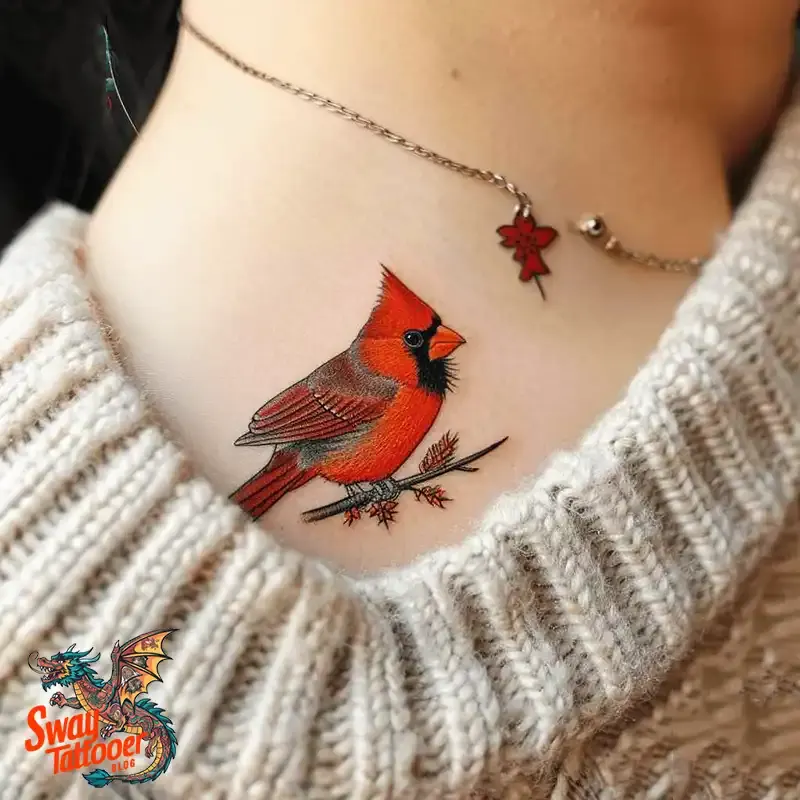 70 Small Red Cardinal Tattoo Designs: Ink Art Ideas 56 red cardinal tattoo