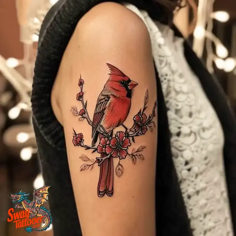 70 Small Red Cardinal Tattoo Designs: Ink Art Ideas 54 red cardinal tattoo