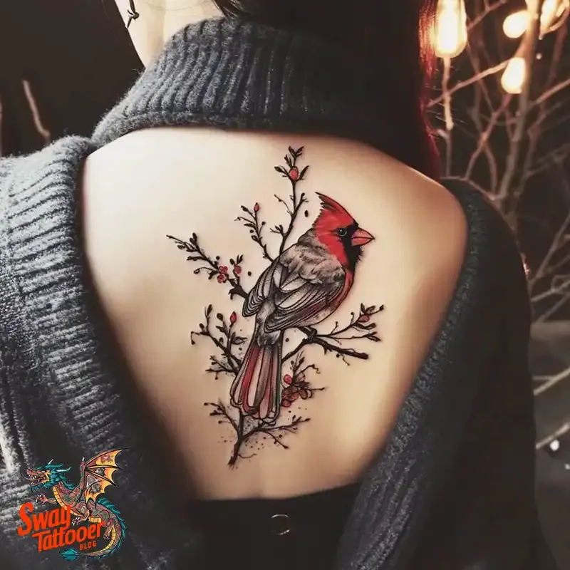70 Small Red Cardinal Tattoo Designs: Ink Art Ideas 51 red cardinal tattoo