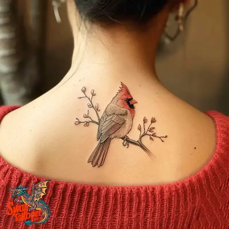 70 Small Red Cardinal Tattoo Designs: Ink Art Ideas 64 red cardinal tattoo