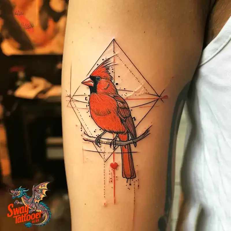 70 Small Red Cardinal Tattoo Designs: Ink Art Ideas 63 red cardinal tattoo