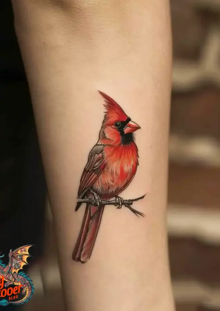 70 Small Red Cardinal Tattoo Designs: Ink Art Ideas 62 red cardinal tattoo
