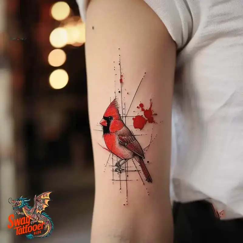 70 Small Red Cardinal Tattoo Designs: Ink Art Ideas 61 red cardinal tattoo