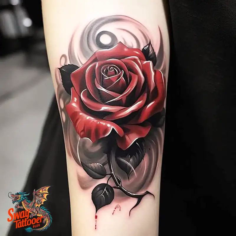 70 Awesome Red Rose Tattoo Design Ideas for 56 red rose tattoo