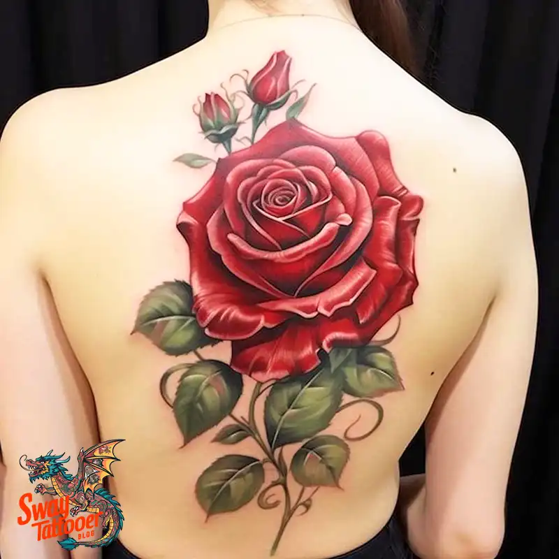 70 Awesome Red Rose Tattoo Design Ideas for 49 red rose tattoo