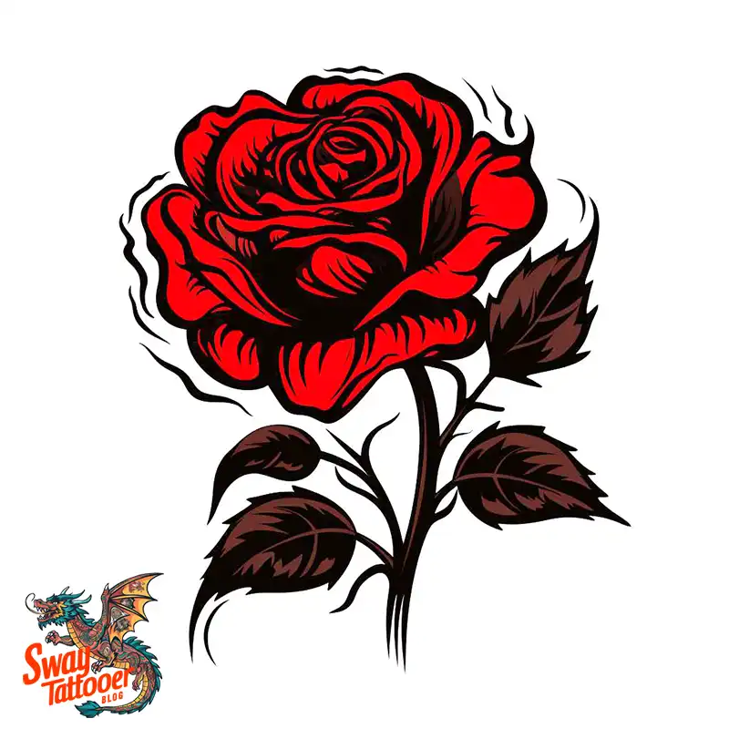 70 Awesome Red Rose Tattoo Design Ideas for 45 red rose tattoo