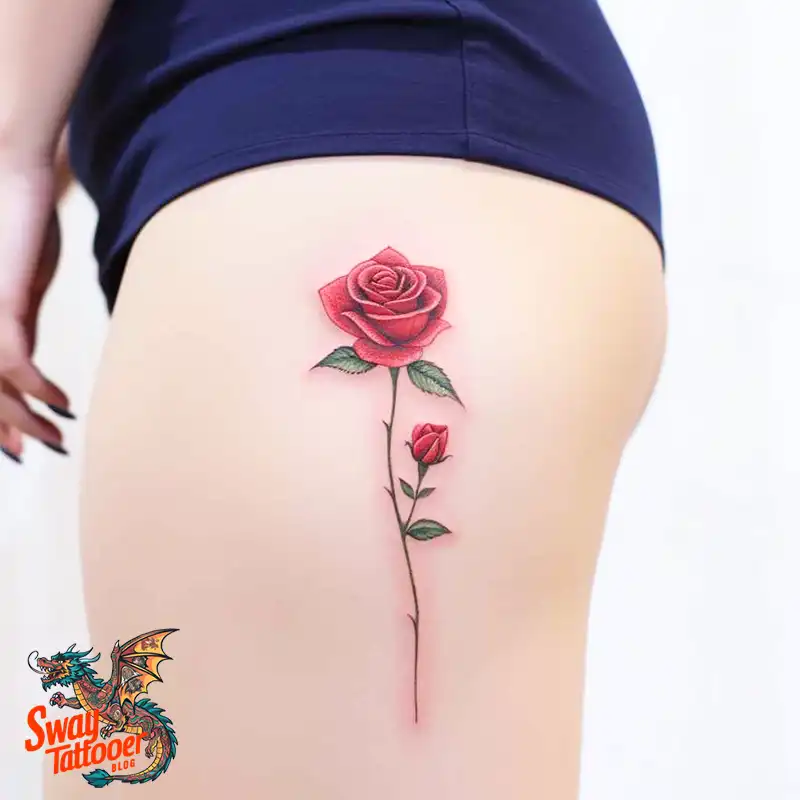 70 Awesome Red Rose Tattoo Design Ideas for 37 red rose tattoo