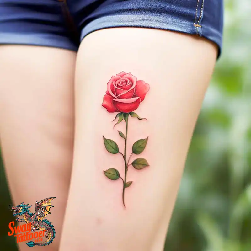 70 Awesome Red Rose Tattoo Design Ideas for 35 red rose tattoo