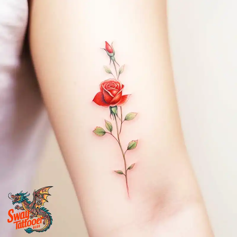 70 Awesome Red Rose Tattoo Design Ideas for 34 red rose tattoo