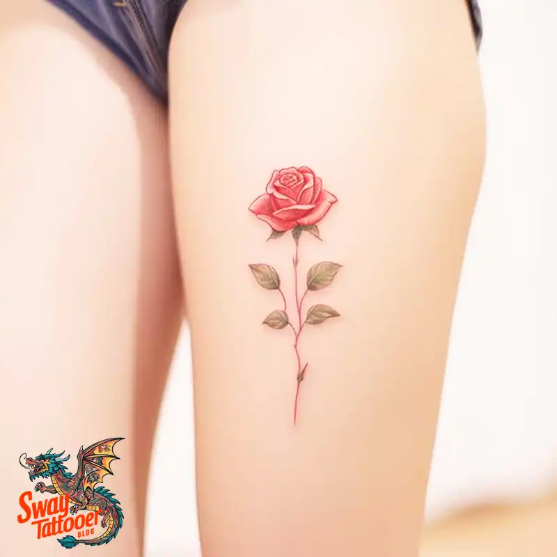 70 Awesome Red Rose Tattoo Design Ideas for 33 red rose tattoo