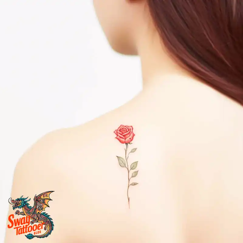 70 Awesome Red Rose Tattoo Design Ideas for 32 red rose tattoo