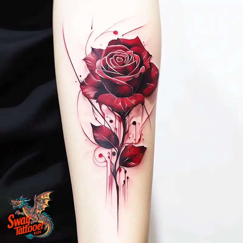 70 Awesome Red Rose Tattoo Design Ideas for 59 red rose tattoo