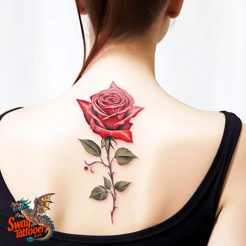70 Awesome Red Rose Tattoo Design Ideas for 23 red rose tattoo