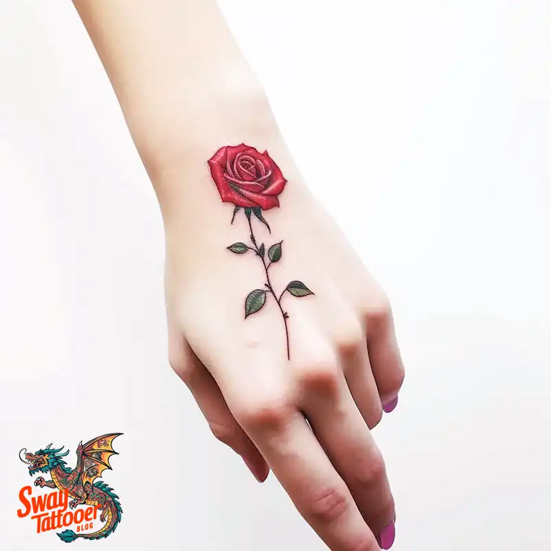 70 Awesome Red Rose Tattoo Design Ideas for 2 red rose tattoo