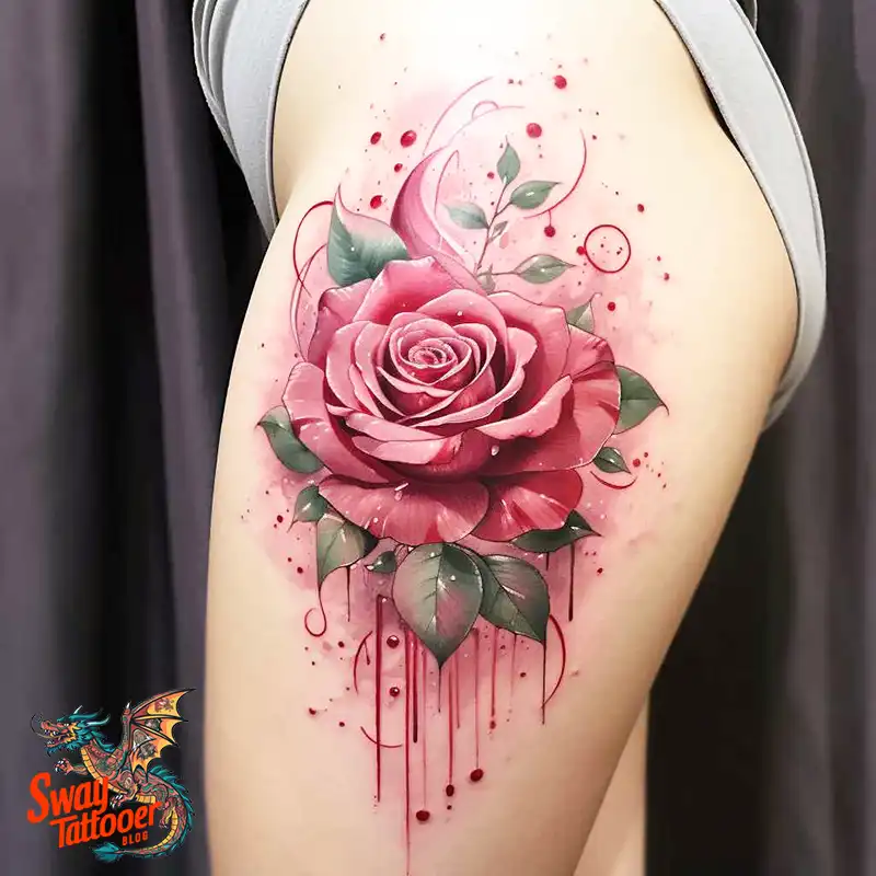 70 Awesome Red Rose Tattoo Design Ideas for 62 red rose tattoo