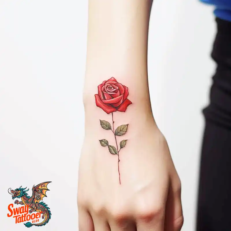 70 Awesome Red Rose Tattoo Design Ideas for 1 red rose tattoo