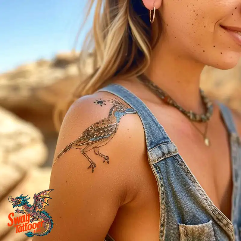 100 Roadrunner Tattoo Design Ideas: Speed & Spirit in Ink 1 roadrunner tattoo