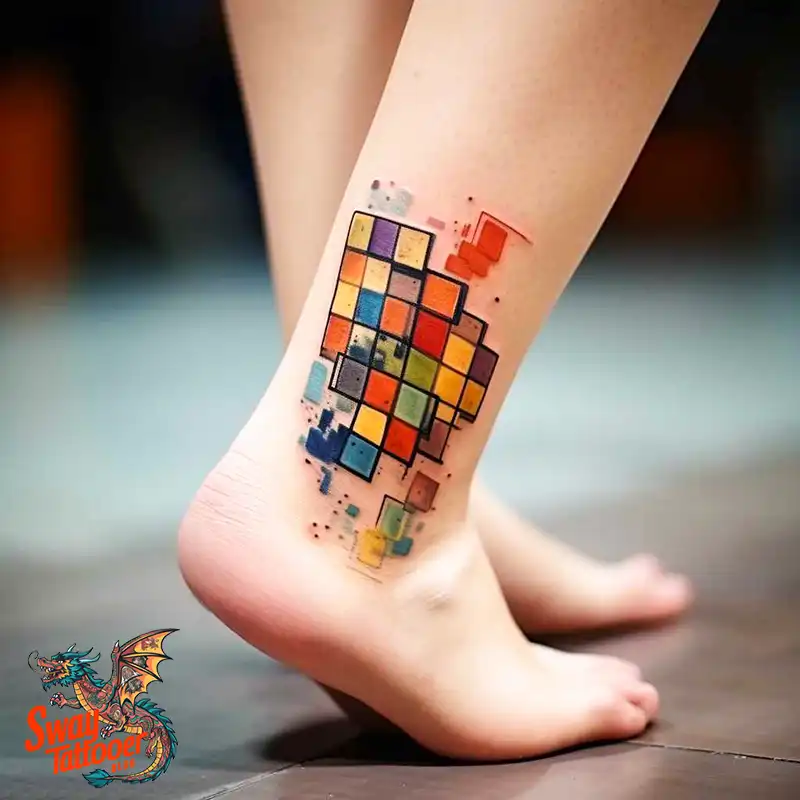 50 Rubik's Cube Tattoo Design Ideas: Ink for Puzzle Enthusiasts 47 rubiks cube tattoo