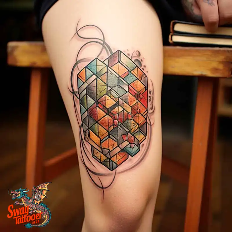 50 Rubik's Cube Tattoo Design Ideas: Ink for Puzzle Enthusiasts 31 rubiks cube tattoo