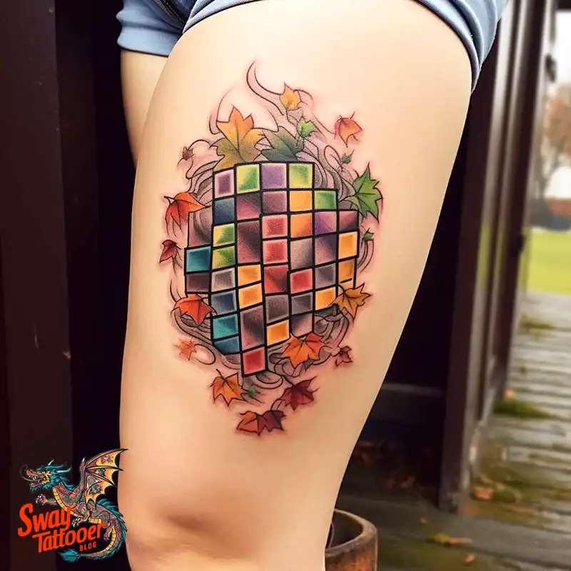 50 Rubik's Cube Tattoo Design Ideas: Ink for Puzzle Enthusiasts 30 rubiks cube tattoo