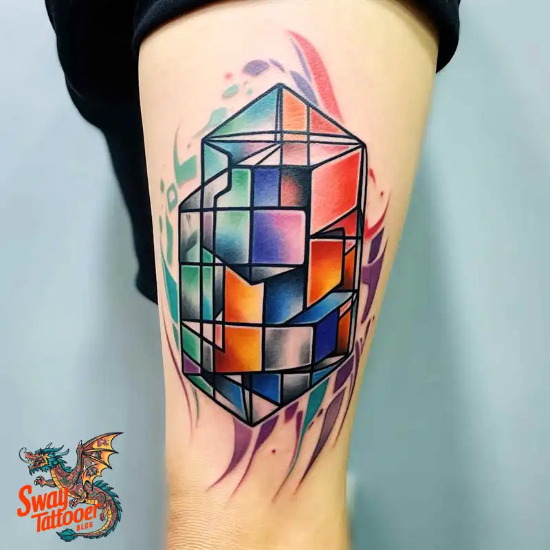 50 Rubik's Cube Tattoo Design Ideas: Ink for Puzzle Enthusiasts 40 rubiks cube tattoo