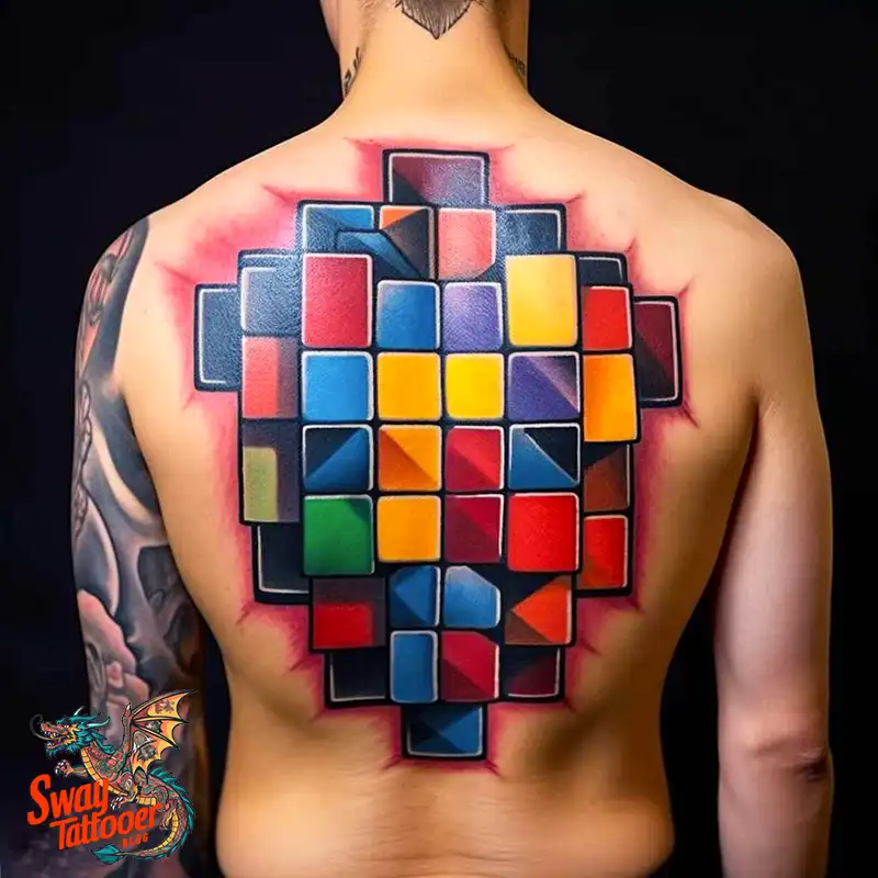 50 Rubik's Cube Tattoo Design Ideas: Ink for Puzzle Enthusiasts 15 rubiks cube tattoo