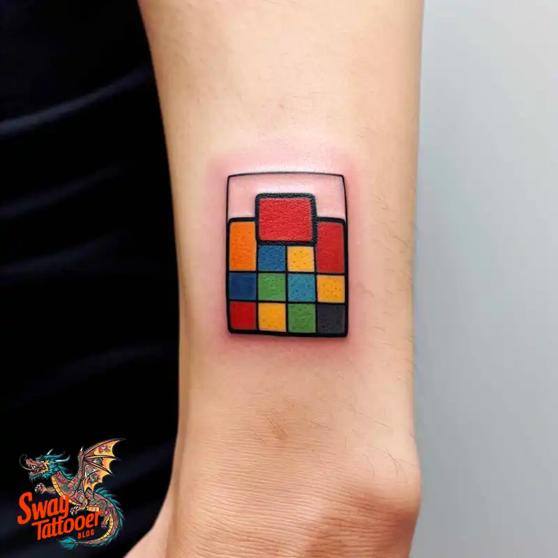 50 Rubik's Cube Tattoo Design Ideas: Ink for Puzzle Enthusiasts 10 rubiks cube tattoo