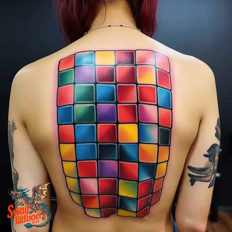 50 Rubik's Cube Tattoo Design Ideas: Ink for Puzzle Enthusiasts 4 rubiks cube tattoo