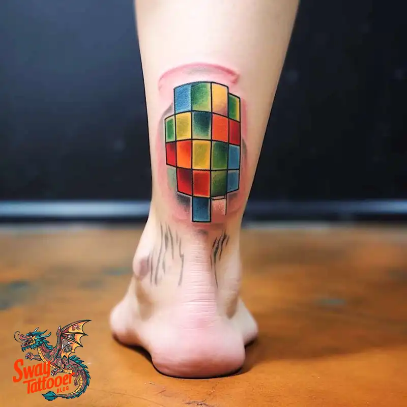 50 Rubik's Cube Tattoo Design Ideas: Ink for Puzzle Enthusiasts 46 rubiks cube tattoo