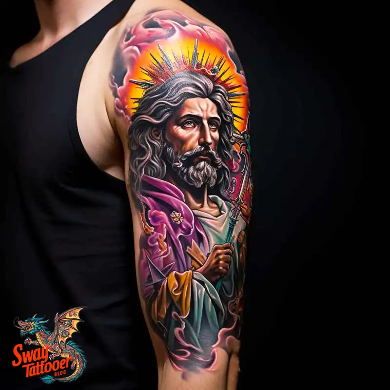 50 San Judas Tattoo Designs: Symbol of Faith & Protection 43 san judas tattoo