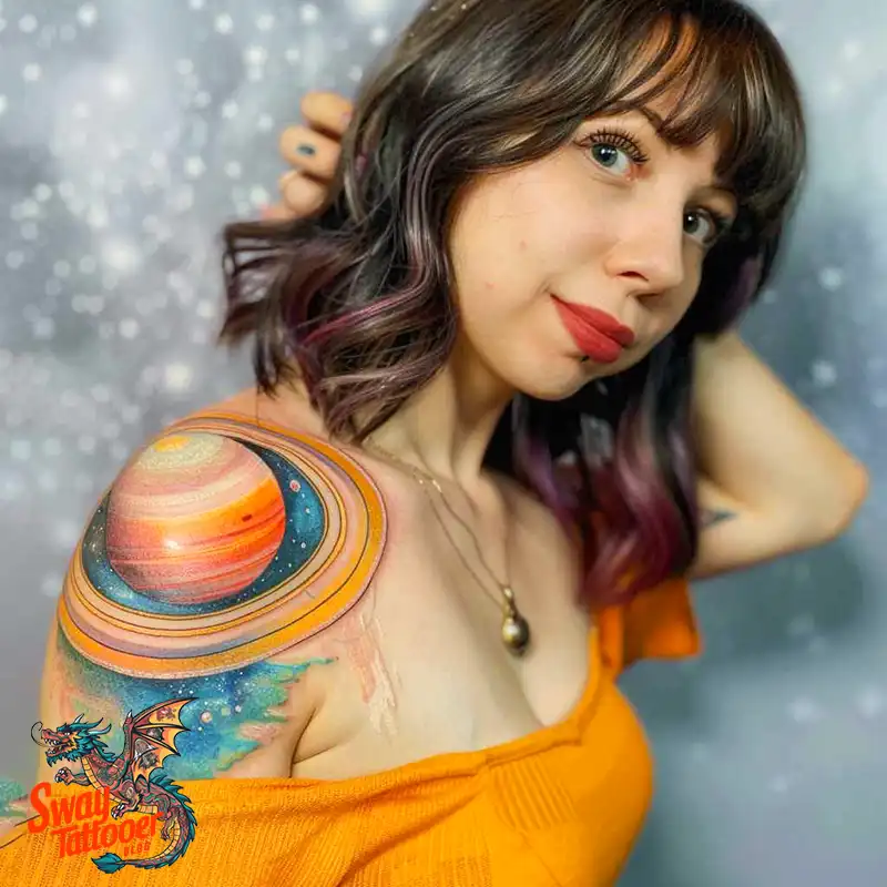 100 Saturn Tattoo Ideas: Out of The World Cosmic Designs 10 saturn tattoo