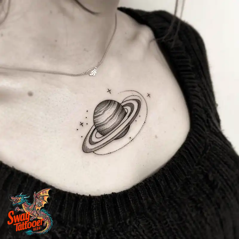 100 Saturn Tattoo Ideas: Out of The World Cosmic Designs 9 saturn tattoo