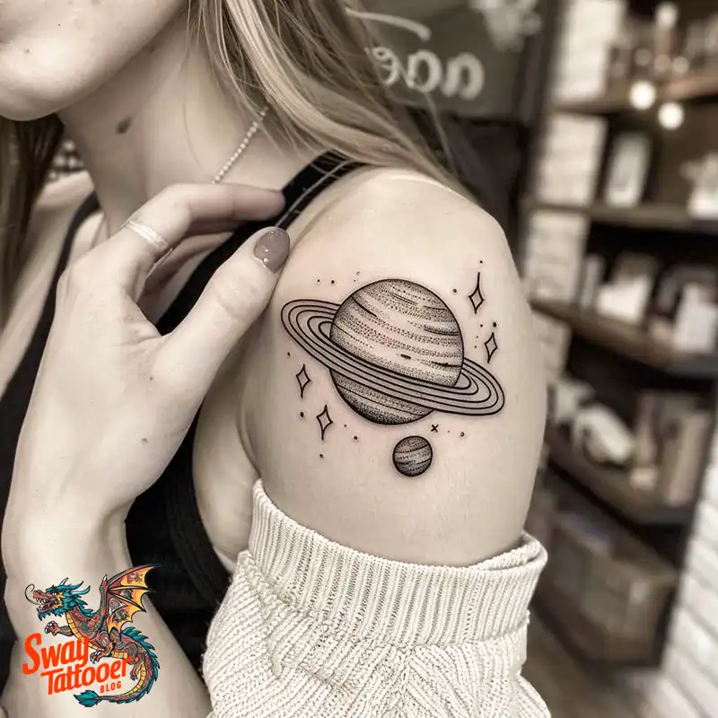 100 Saturn Tattoo Ideas: Out of The World Cosmic Designs 8 saturn tattoo