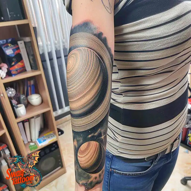 100 Saturn Tattoo Ideas: Out of The World Cosmic Designs 5 saturn tattoo