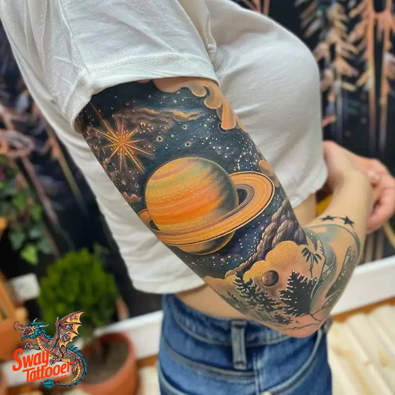 100 Saturn Tattoo Ideas: Out of The World Cosmic Designs 1 saturn tattoo