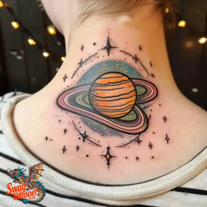 100 Saturn Tattoo Ideas: Out of The World Cosmic Designs 80 saturn tattoo