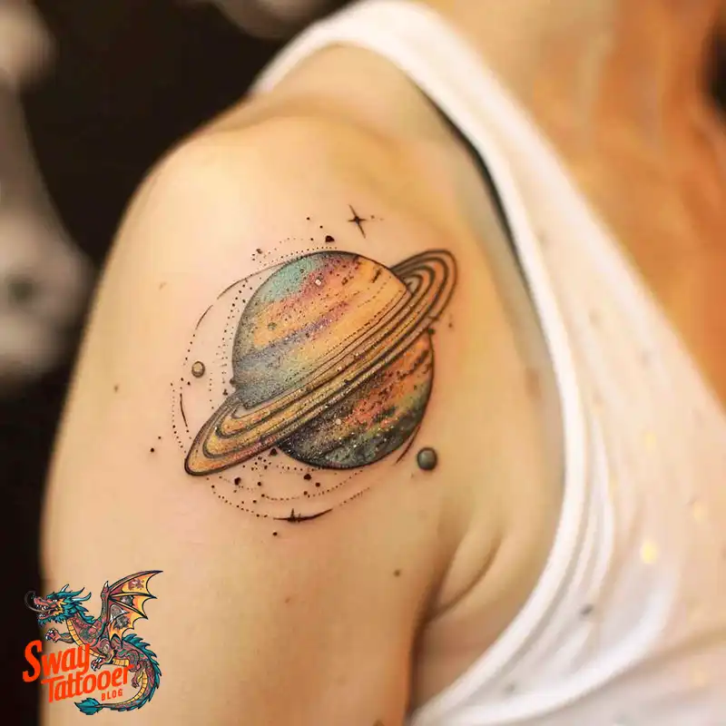 100 Saturn Tattoo Ideas: Out of The World Cosmic Designs 79 saturn tattoo