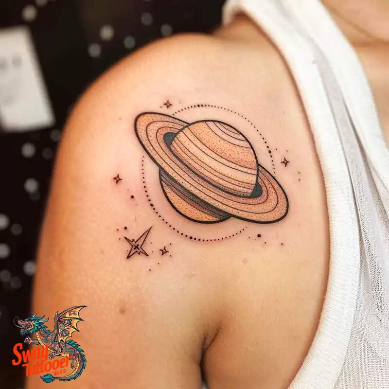100 Saturn Tattoo Ideas: Out of The World Cosmic Designs 67 saturn tattoo