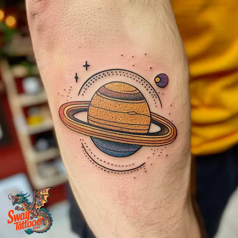 100 Saturn Tattoo Ideas: Out of The World Cosmic Designs 90 saturn tattoo