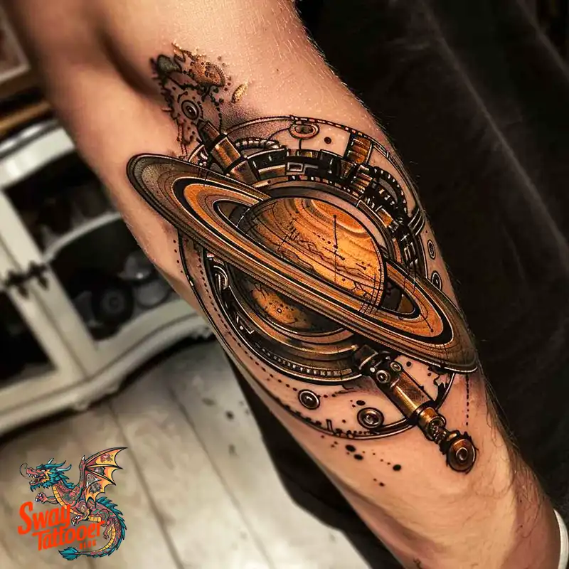 100 Saturn Tattoo Ideas: Out of The World Cosmic Designs 51 saturn tattoo