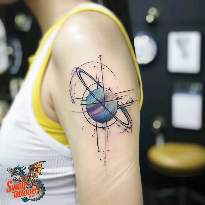 100 Saturn Tattoo Ideas: Out of The World Cosmic Designs 45 saturn tattoo