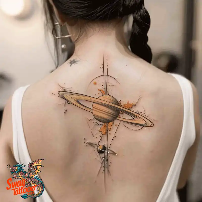 100 Saturn Tattoo Ideas: Out of The World Cosmic Designs 42 saturn tattoo