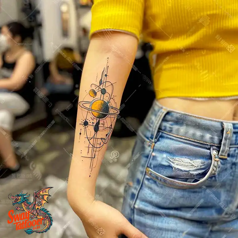 100 Saturn Tattoo Ideas: Out of The World Cosmic Designs 40 saturn tattoo