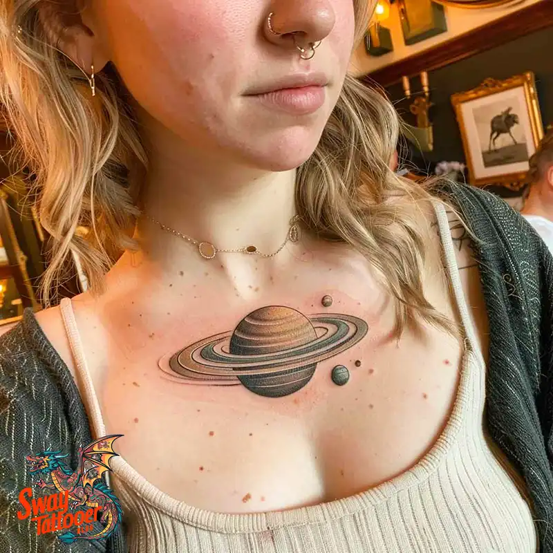 100 Saturn Tattoo Ideas: Out of The World Cosmic Designs 37 saturn tattoo