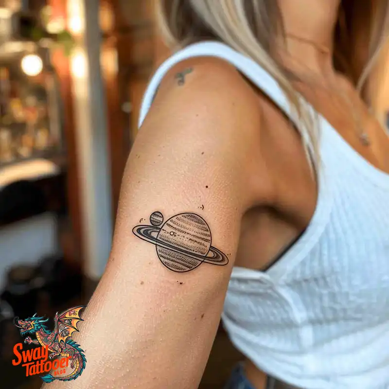 100 Saturn Tattoo Ideas: Out of The World Cosmic Designs 28 saturn tattoo