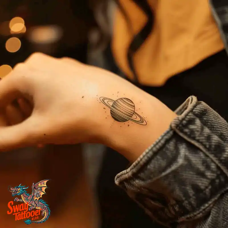 100 Saturn Tattoo Ideas: Out of The World Cosmic Designs 23 saturn tattoo
